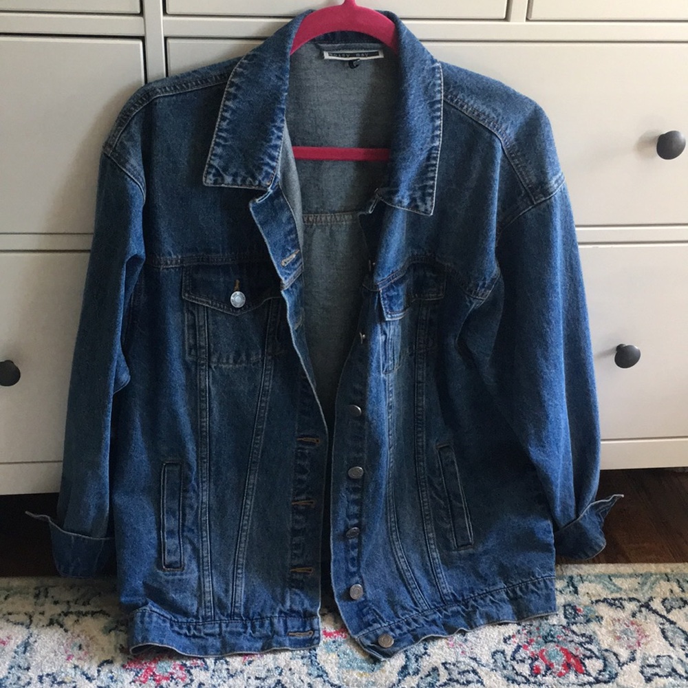 Oversized denim jacket
